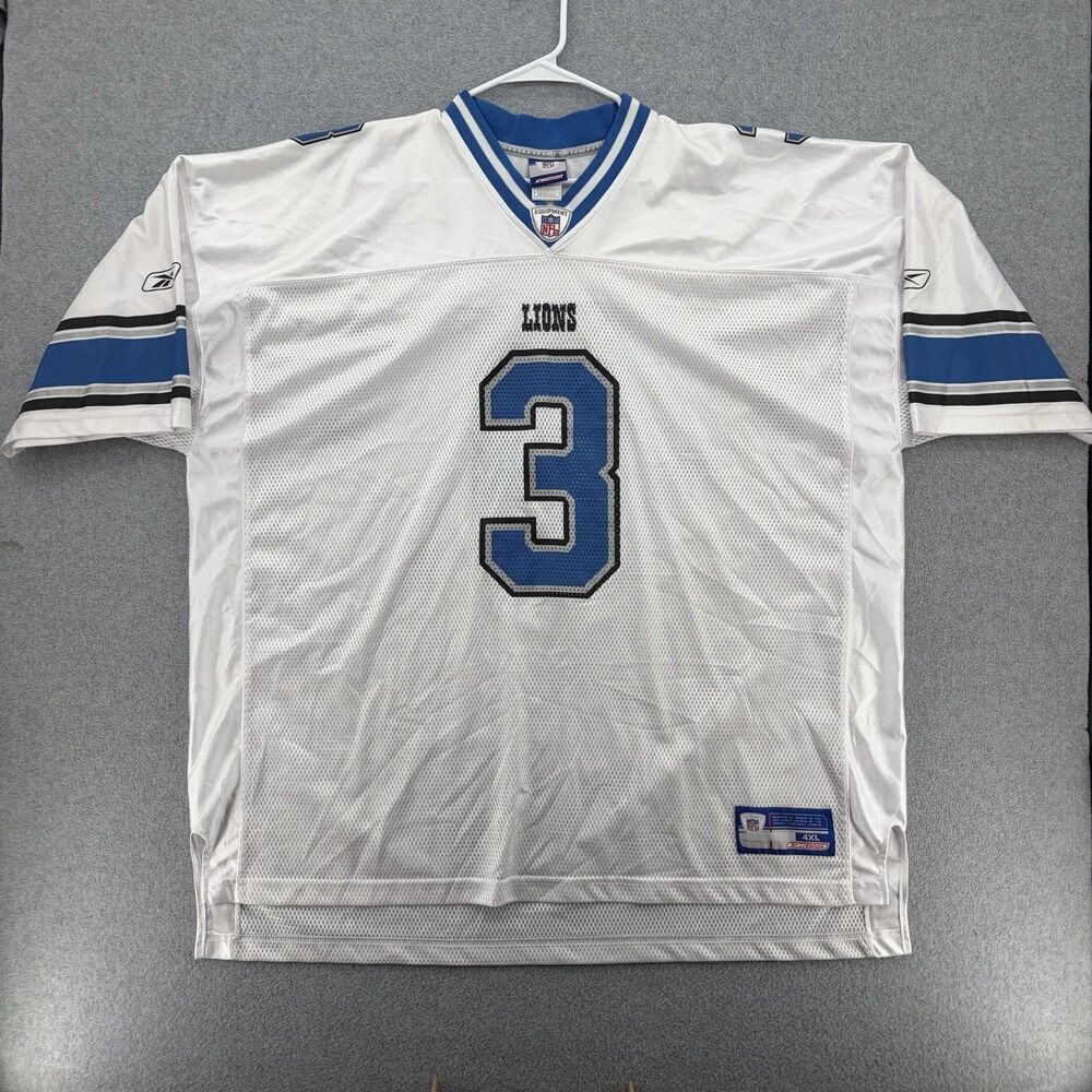 Joey Harrington Detroit Lions Authentic Reebok Jersey Size 4XL White NFL